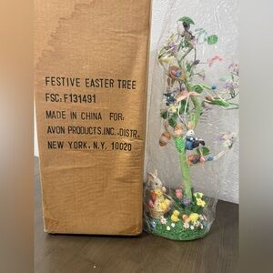 Avon Easter Tree with Colorful Decorations